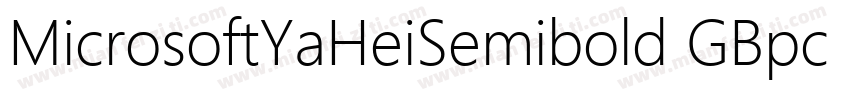 MicrosoftYaHeiSemibold GBpc EUC H字体转换